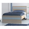 Bed 100 cm. Melamine Oak,  ANDROS 1, Woodyline |  Bed στο Togias-Home.gr