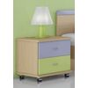 Bedside table, Melamine - Oak AMORGOS 9, Woodyline | Bedside Table στο Togias-Home.gr