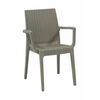 Outdoor Chair Rattan Dafne Beige 54x55x85cm. | Armchairs - Chairs στο Togias-Home.gr