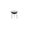 Side Table Outdoor Metal with Glass Top Acapulco Black 50x50x50cm. | Tables στο Togias-Home.gr