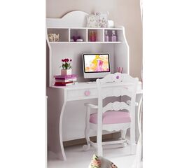 Woodyline Γραφείο - Εταζέρα Ξύλο Λάκα Λευκό Τήνος 2 | Γραφείο στο Togias-Home.gr