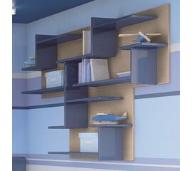 Woodyline Πλάτη Εταζέρας Tetris 100cm x 3  Μελαμίνη Δρυς  Αμοργός 10 | Βιβλιοθήκη στο Togias-Home.gr