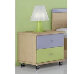 Woodyline Κομοδίνο Μελαμίνη - Δρυς Αμοργός 9 41x45x46 εκ | Κομοδίνο/Συρταριέρα στο Togias-Home.gr