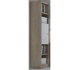 Woodyline Βιβλιοθήκη Μισή Ξύλο Μελαμίνη Egger Τετράγωνο 1 | Βιβλιοθήκη στο Togias-Home.gr