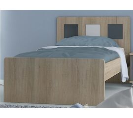 Woodyline Κρεβάτι Ξύλο Μελαμίνη Egger Τετράγωνο 1 100εκ. | Κρεβάτι  στο Togias-Home.gr