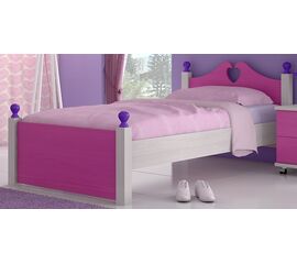 Woodyline Κρεβάτι 100εκ. Ξύλο Πεύκο Μέλιο Καρδιά 1 | Κρεβάτι  στο Togias-Home.gr