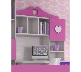 Woodyline Εταζέρα Επικαθήμενη Ξύλο Πεύκο Μέλιο Καρδιά 1 | Βιβλιοθήκη στο Togias-Home.gr