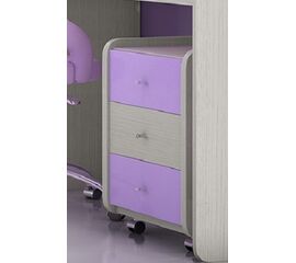 Woodyline Κομοδίνο Γραφείου Δρυς Ντεκαπέ ΣΚΥΡΟΣ 1 | Κομοδίνο/Συρταριέρα στο Togias-Home.gr