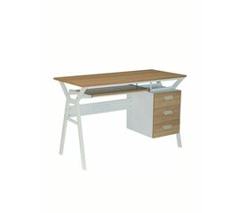 Γραφείο Υπολογιστή Unit Ξύλινο με Μεταλλικά Πόδια 120x54x76εκ. Woodwell ΕΟ433 | Γραφείο στο Togias-Home.gr