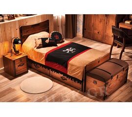 Παιδικό κρεβάτι KS-1314 Black Pirate, Cilek | Κρεβάτι  στο Togias-Home.gr
