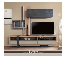 Σύνθεση Σαλονιού Ελληνικής Κατασκευής 3 Τεμαχίων VERSUS 220X40X200CM | Συνθέσεις στο Togias-Home.gr