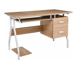Γραφείο Υπολογιστή Unit Ξύλινο με Μεταλλικά Πόδια 120x60cm. Woodwell ΕΟ434 | Γραφείο στο Togias-Home.gr