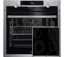 AEG BEE431310M + HK634021XB Φούρνος άνω Πάγκου 71lt με Κεραμικές Εστίες Π59.5εκ. Inox | Κουζίνες & Φούρνοι στο Togias-Home.gr