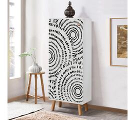 Ντουλάπι κουζίνας/μπάνιου - Παπουτσοθήκη Assiri χρώμα λευκό 50x38x135εκ. | Παπουτσοθήκες στο Togias-Home.gr