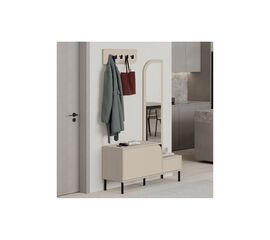 Mila Έπιπλο Εισόδου με Κρεμάστρα & Παπουτσοθήκη Sandstone 120x37x171.6εκ. | Παπουτσοθήκες στο Togias-Home.gr