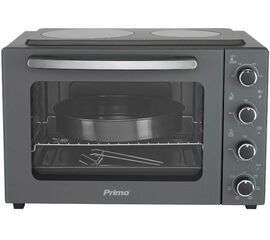 Φουρνάκι Primo PREO-40456NS Με 2 Κεραμικές Εστίες 50L Υάλινη Πρόσοψη Ανθρακί | Κουζίνες & Φούρνοι στο Togias-Home.gr