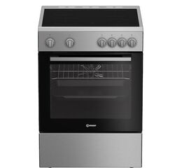 Indesit  I6V8KMX Κουζίνα 66lt με Κεραμικές Εστίες Π60εκ. Inox | Κουζίνες & Φούρνοι στο Togias-Home.gr