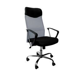 Πολυθρόνα Διευθυντή BF2400 PU Μαύρο/Mesh Ανοικτό Γκρι ΕΟ502,6 | Καρέκλες Γραφείου στο Togias-Home.gr