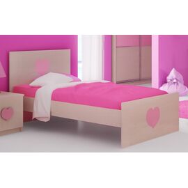 Bed 100 cm. Melamine - Decape,  SYROS 1,  Woodyline |  Bed στο Togias-Home.gr