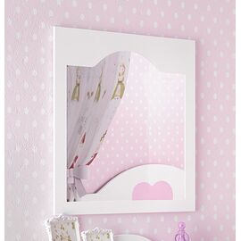 Woodyline Καθρέπτης Λάκα Λευκό Τήνος 2 | Kαθρέφτης στο Togias-Home.gr