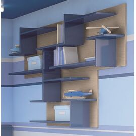 Tetris side Shelf 100cm x 3 Melamine Oak,  AMORGOS 10, Woodyline | Bookcase στο Togias-Home.gr