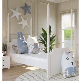 Children's Bed 100 cm. (CLASSIC 5 - LACQUER), Woodyline |  Bed στο Togias-Home.gr