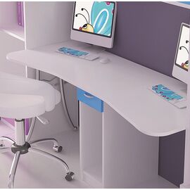 Children's desk, WHITE LACQUER, HYDRA 7, Woodyline | Office Tables στο Togias-Home.gr
