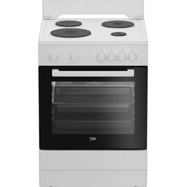 Beko FSM66001GWS Kitchen 72lt with Enameled Hobs W60cm. Poplar | Electric Oven/Stove στο Togias-Home.gr