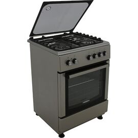 Carad Kitchen 64lt with Gas Hobs W60cm. Gray | Electric Oven/Stove στο Togias-Home.gr