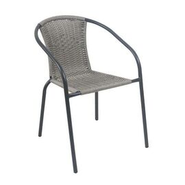 Balleno Outdoor Armchair Metal Black, Mixed Grey 52x60x72cm | Armchairs - Chairs στο Togias-Home.gr