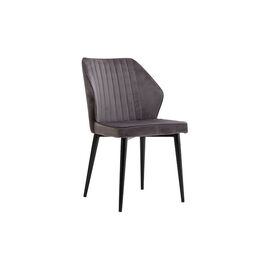 Rihanna Dining Chair Velvet Grey |  Chairs στο Togias-Home.gr