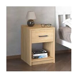 Scoty Megapap bedside table sapphire oak color 40.2x35.3x55cm. | Bedside Table στο Togias-Home.gr
