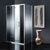 Devon SLIDER PLAZA Stripes Πόρτα ντουζιέρας με 1 σταθερό & 1 συρόμενο φύλλο SLD160 | Γυάλινες  στο Togias-Home.gr