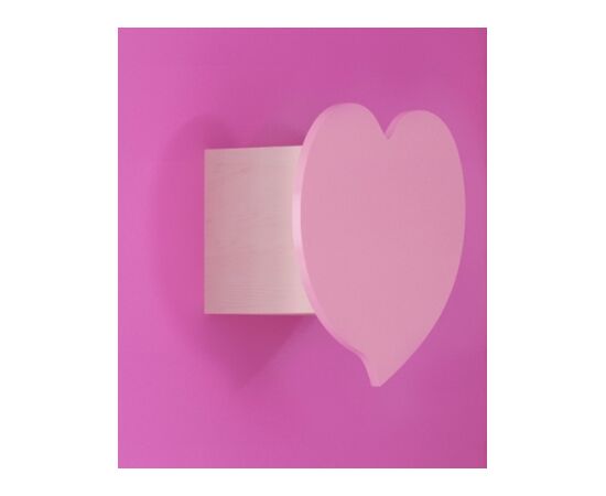 Woodyline Εταζέρα με Πόρτα Καρδιά Μελαμίνη - Ντεκαπέ Σύρος 1 | Βιβλιοθήκη στο Togias-Home.gr