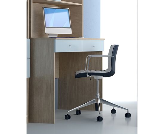 Woodyline Desk, Wood Melamine Oak ANDROS 1 | Office Tables στο Togias-Home.gr