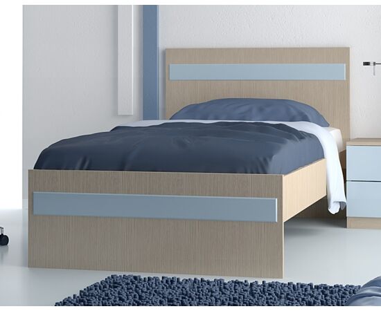 Woodyline Κρεβάτι 100εκ. Μελαμίνη Δρυς Άνδρος 1 | Κρεβάτι  στο Togias-Home.gr