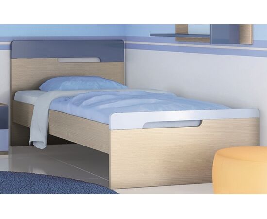 Woodyline Κρεβάτι 100εκ. Μελαμίνη Δρυς Αμοργός 10 ( 1919 ) | Κρεβάτι  στο Togias-Home.gr