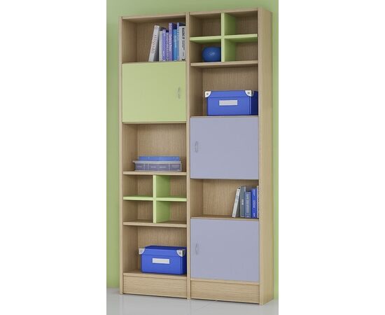 Woodyline Βιβλιοθήκη Δίφυλλη 91εκ. Μελαμίνη - Δρυς Αμοργός 9 | Βιβλιοθήκη στο Togias-Home.gr