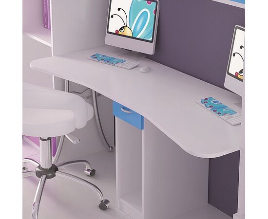 Children's desk, WHITE LACQUER, HYDRA 7, Woodyline | Office Tables στο Togias-Home.gr