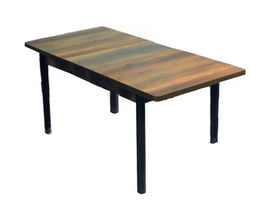 Fly Wood Extendable Wooden Kitchen Table with Walnut Metal Frame 130(+40)x80x75cm |  Kitchen Tables στο Togias-Home.gr