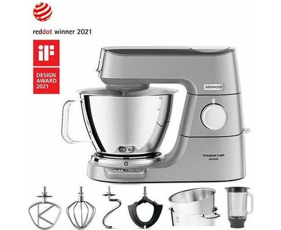 Kenwood Titanium Chef Baker KVC85.124 Food Processor 1200W with Stainless Steel Bucket 5lt | Blenders - Mixer στο Togias-Home.gr