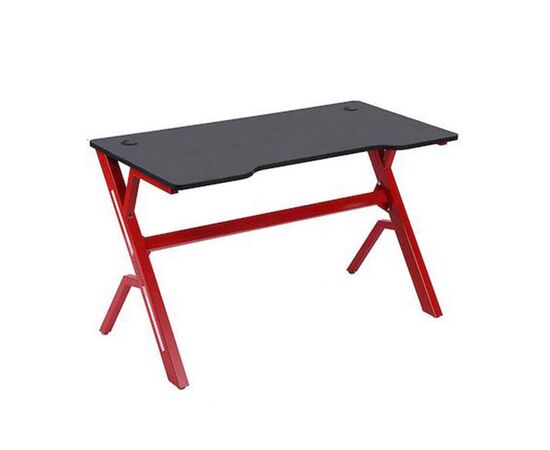Γραφείο Gaming Ξύλινο με Μεταλλικά Πόδια Κόκκινο 120x60x73εκ. Woodwell, ΕΟ416,1 | Γραφείο στο Togias-Home.gr