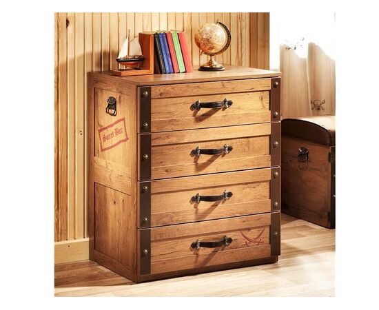 Children's chest of drawers KS-1201 Black Pirate, Cilek | Bedside Table στο Togias-Home.gr