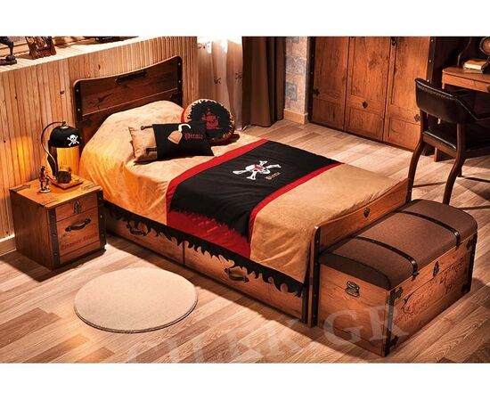 Children's Bed KS-1314 Black Pirate, Cilek |  Bed στο Togias-Home.gr