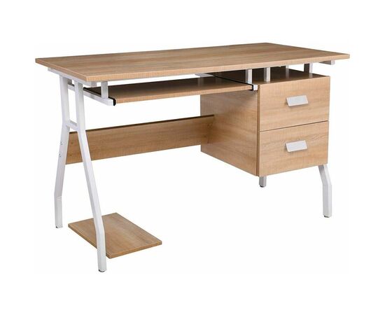 Woodwell Computer Desk Unit, Wooden with Metal Legs 120x60cm | Office Tables στο Togias-Home.gr