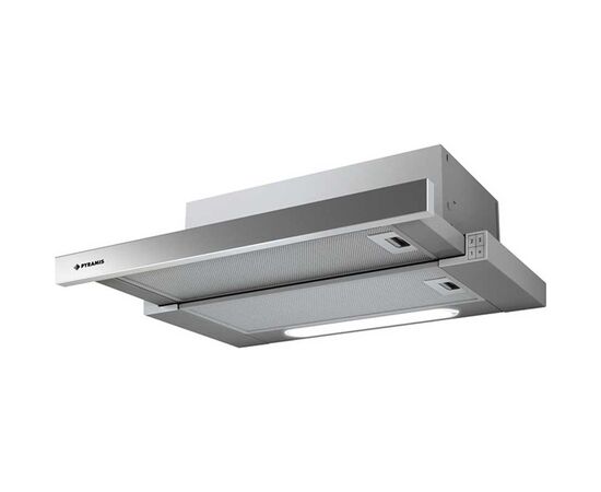Pyramis Essential Slim Turbo Συρόμενος Απορροφητήρας 60cm Inox | Απορροφητήρες Κουζίνας στο Togias-Home.gr
