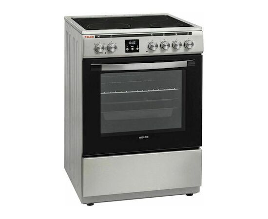 Elco 70447CI Κουζίνα 65lt με Κεραμικές Εστίες Π60εκ. Inox 0.0 | Κουζίνες & Φούρνοι στο Togias-Home.gr