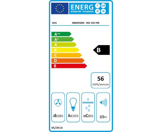 AEG DBB4950M Απορροφητήρας Καμινάδα 90cm Inox | Απορροφητήρες Κουζίνας στο Togias-Home.gr