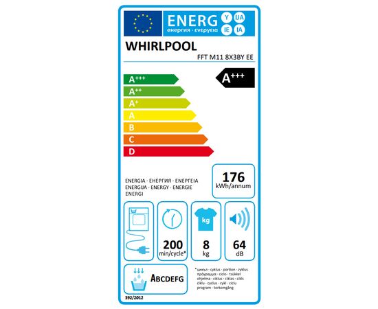 Whirlpool FFT M11 8X3BY EE Dryer 8kg A+++ with Heat Pump | Dryers στο Togias-Home.gr