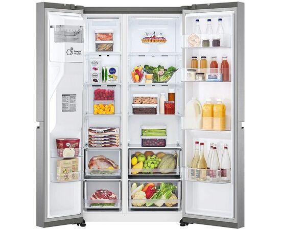 LG GSLV70PZTE Refrigerator Wardrobe 635lt Total NoFrost H179xW91.3xD73.5cm. Inox |  Refrigerators στο Togias-Home.gr